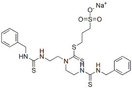 CAS#: 2878-00-4, Sodium 7-[2-[[(Benzylamino)Thioxomethyl]Amino]Ethyl]-1-Phenyl-3,8-Dithioxo-9-Thia-2,4,7-Triazadodecane-12-Sulphonate