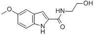 CAS 登录号：28837-72-1， N-(2-羟基乙基)-5-甲氧基吲哚-2-甲酰胺