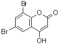 CAS 登录号：288399-84-8， 6,8-二溴-4-羟基-苯并吡喃-2-酮