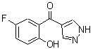 CAS 登录号：288401-61-6， (5-氟-2-羟基苯基)(1H-吡唑-4-基)甲酮