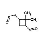 CAS 登录号：288848-36-2， (1R,3R)-2,2-二甲基-3-(2-氧代乙基)环丁烷甲醛