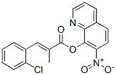 CAS 登录号：29002-29-7， 7-硝基-8-喹啉醇 2-(2-氯苄亚基)丙酸酯