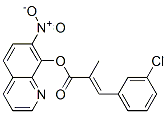 CAS 登录号：29002-30-0， 7-硝基-8-喹啉醇 2-(3-氯苄亚基)丙酸酯
