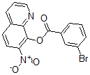 CAS 登录号：29007-06-5， 7-硝基-8-喹啉基 3-溴苯甲酸酯