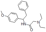 CAS 登录号：29055-70-7， 2-(二乙基氨基)-N-[alpha-(4-甲氧基苯基)苯乙基]乙酰胺