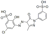 CAS#: 29194-44-3, 5-Chloro-2-Hydroxy-3-[[3-Methyl-5-Oxo-1-(M-Sulphophenyl)-2-Pyrazolin-4-Yl]Azo]Benzenesulphonic Acid