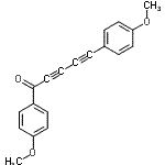 CAS 登录号：29372-67-6， 1,5-二(4-甲氧基苯基)-2,4-戊二炔-1-酮
