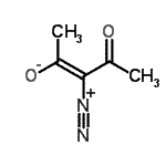 CAS 登录号：29397-21-5， (2Z)-3-偶氮基-4-氧代-2-戊烯-2-醇