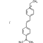 CAS 登录号：29519-52-6， 4-{2-[4-(二甲基氨基)苯基]乙烯基}-1-乙基吡啶鎓碘化物