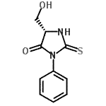 CAS 登录号：29635-84-5， (5S)-5-(羟基甲基)-3-苯基-2-硫代-4-咪唑烷酮