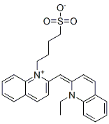 CAS 登录号：29637-14-7， 2-[(1-乙基-2(1H)-喹啉亚基)甲基]-1-(4-磺酸基丁基)喹啉鎓