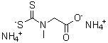 CAS 登录号：29664-09-3， 肌氨酸二硫代氨基甲酸二铵