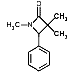 CAS 登录号：29668-85-7， 1,3,3-三甲基-4-苯基-2-氮杂环丁酮