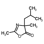CAS 登录号：29679-03-6， 4-异丁基-2,4-二甲基-1,3-恶唑-5(4H)-酮
