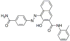 CAS 登录号：2972-58-9， 4-[[4-(氨基羰基)苯基]偶氮]-3-羟基-N-(2-甲基苯基)萘-2-甲酰胺