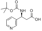 CAS 登录号：297773-45-6， 叔丁氧羰基-(S)-3-氨基-3-(3-吡啶基)-丙酸