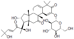 CAS#: 29803-94-9, (10alpha,23E)-2-(beta-D-Glucopyranosyloxy)-16alpha,20,25-Trihydroxy-9beta-Methyl-19-Norlanosta-1,5,23-Triene-3,11,22-Trione