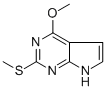 CAS 登录号：29877-76-7， 4-甲氧基-2-甲硫基-7H-吡咯并[2,3-d]嘧啶