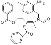 CAS 登录号：299-88-7， [(Z)-4-[(4-氨基-2-甲基嘧啶-5-基)甲基-甲酰氨基]-3-(苯甲酰基硫基)戊-3-烯基]苯甲酸酯