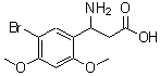 CAS 登录号：299164-65-1， 3-氨基-3-(5-溴-2,4-二甲氧基-苯基)丙酸