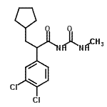 CAS 登录号：300354-43-2， 3-环戊基-2-(3,4-二氯苯基)-N-(甲基氨基甲酰)丙酰胺