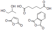 CAS 登录号：30110-00-0， 1,2-丙烷二醇,2,5-呋喃二酮,己二酸,1,3-二氢-1,3-二氧代异苯并呋喃二酮聚合物