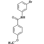 CAS 登录号：301158-03-2， N-(3-溴苯基)-4-甲氧基苯甲酰胺