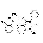 CAS#: 301206-05-3, 2-[(6-Amino-3-Methyl-2,4-Dioxo-1-Phenyl-1,2,3,4-Tetrahydro-5-Pyrimidinyl)Carbamoyl]-6-Methylphenyl Acetate