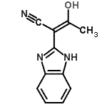 CAS 登录号：301312-88-9， (2E)-2-(1H-苯并咪唑-2-基)-3-羟基-2-丁烯腈