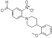 CAS 登录号：301334-92-9， 4-[4-(2-甲氧基苯基)哌啶基]-3-硝基苯甲醛