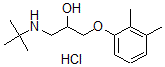 CAS 登录号：30187-90-7， 1-(叔丁基氨基)-3-(2,3-二甲基苯氧基)丙-2-醇盐酸盐