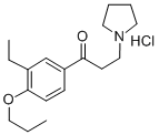 CAS 登录号：30195-67-6， 1-(3-乙基-4-丙氧基苯基)-3-吡咯烷-1-基丙-1-酮盐酸盐
