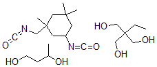 CAS#: 30228-07-0, Isophorone diisocyanate, trimethylolpropane, 1,3-butylene glycol polymer