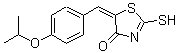 CAS 登录号：303798-03-0， (5E)-5-(4-异丙氧基亚苄基)-2-硫基-1,3-噻唑-4(5H)-酮