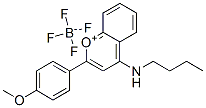 CAS 登录号：30411-66-6， 4-(丁基氨基)-2-(4-甲氧基苯基)-1-苯并吡喃鎓四氟硼酸盐
