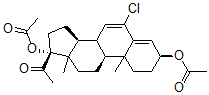 CAS#: 3044-32-4, [(3S,9S,14S,17R)-17-Acetyl-3-Acetyloxy-6-Chloro-10,13-Dimethyl-1,2,3,8,9,11,12,14,15,16-Decahydrocyclopenta[a]Phenanthren-17-Yl] Acetate