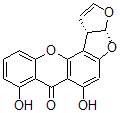 CAS#: 30461-65-5, (3aR,12cS)-6,8-Dihydroxy-3a,12c-Dihydro-7H-Furo[3',2':4,5]Furo[2,3-c]Xanthen-7-One