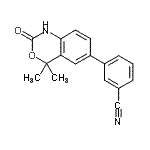 CAS#: 304853-36-9, 3-(4,4-Dimethyl-2-Oxo-1,4-Dihydro-2H-3,1-Benzoxazin-6-Yl)Benzonitrile
