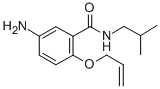 CAS 登录号：30509-61-6， 5-氨基-N-(2-甲基丙基)-2-丙-2-烯氧基苯甲酰胺