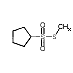 CAS 登录号：30547-09-2， S-甲基环戊烷硫代磺酸酯