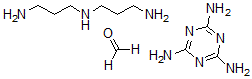 CAS 登录号:30584-00-0, 甲醛与N-(3-氨基丙基)-1,3-丙烷二胺和1,3,5-三嗪-2,4,6-三胺的聚合物