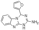 CAS 登录号：305851-85-8， 4-(2-呋喃基)-1,4-二氢[1,3,5]三嗪并[1,2-a]苯并咪唑-2-胺