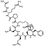 CAS#: 30635-27-9, 1-{[(4R,7S,10S,13R,16S,19R)-19-Amino-7-(2-Amino-2-Oxoethyl)-10-(3-Amino-3-Oxopropyl)-13,16-Dibenzyl-6,9,12,15,18-Pentaoxo-1,2-Dithia-5,8,11,14,17-Pentaazacycloicosan-4-Yl]Carbonyl}Prolyl-N<Sup>5</Sup>-(Diamino Methylene)-L-Ornithylglycinamide
