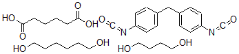 CAS#: 30662-91-0, Hexanedioic acid, polymer with 1,4-butanediol, 1,6-hexanediol and 1,1'-methylenebis(4-isocyanatobenzene)