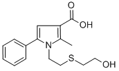 CAS 登录号：306936-23-2， 1-[2-[(2-羟基乙基)硫代]乙基]-2-甲基-5-苯基-1H-吡咯-3-羧酸