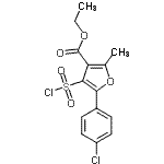 CAS 登录号：306936-30-1， 乙基5-(4-氯苯基)-4-(氯磺酰基)-2-甲基-3-糠酸酯