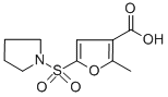 CAS 登录号：306936-43-6， 2-甲基-5-(1-吡咯烷基磺酰基)-3-糠酸