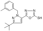 CAS#: 306937-16-6, 5-[3-(Tert-Butyl)-1-(3-Methylbenzyl)-1H-Pyrazol-5-Yl]-1,3,4-Oxadiazole-2-Thiol