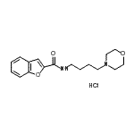 CAS#: 307002-71-7, N-[4-(4-Morpholinyl)Butyl]-1-Benzofuran-2-Carboxamide Hydrochloride (1:1)