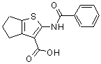 CAS 登录号：307341-55-5， 2-(苯甲酰基氨基)-5,6-二氢-4H-环戊二烯并[b]噻吩-3-羧酸